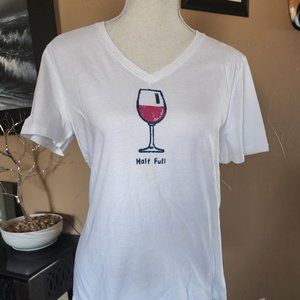 WOMEN'S WINE GLASS VINTAGE CRUSHER TEE